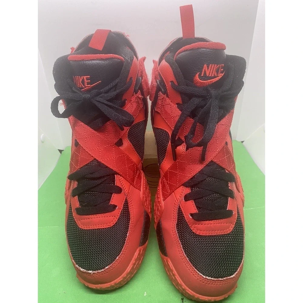 Nike Air Raid University Red Black 642330-600 Bred Mens Size 10.5 High Top